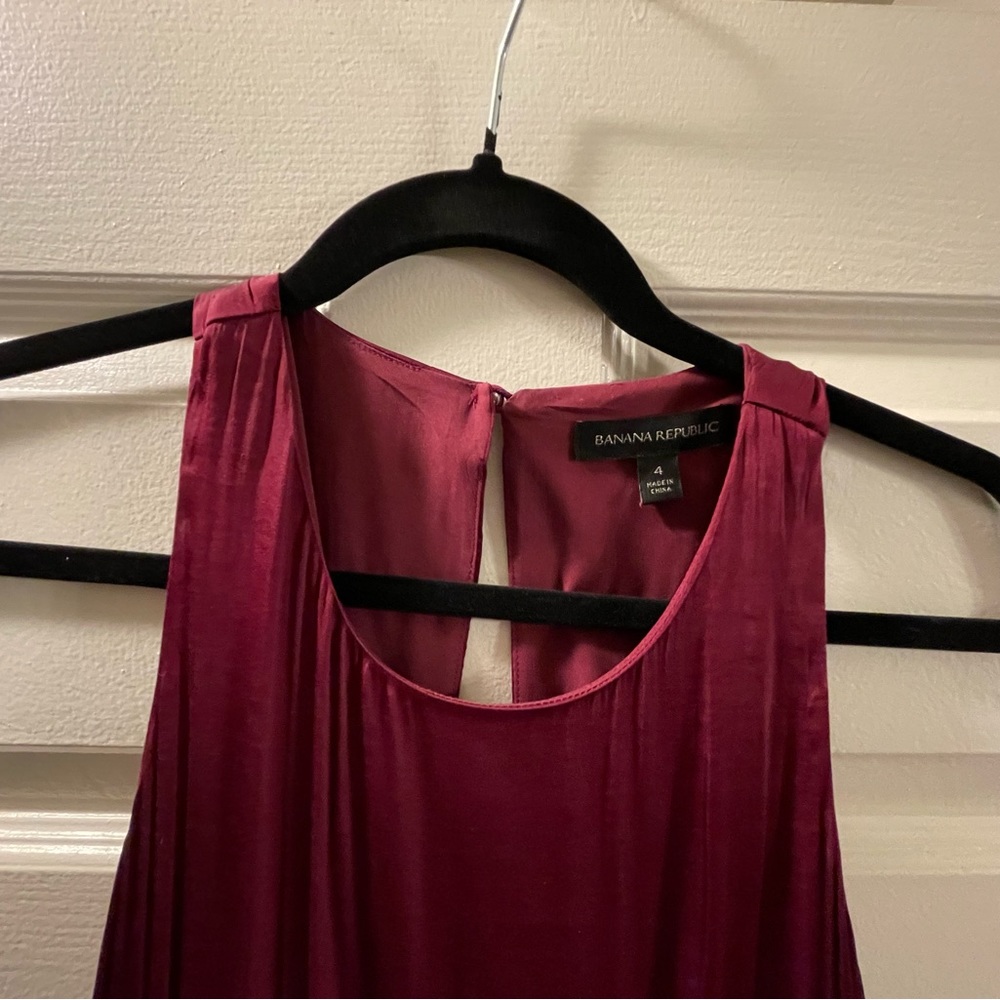 BR Flutter Hem High Low Maxi Dress